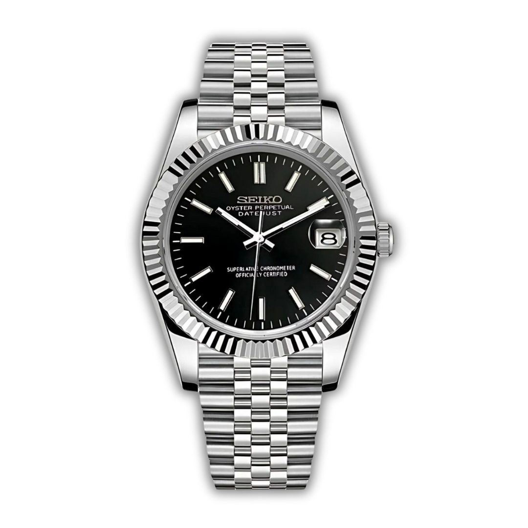 Seiko Datejust Roman Dial Noir