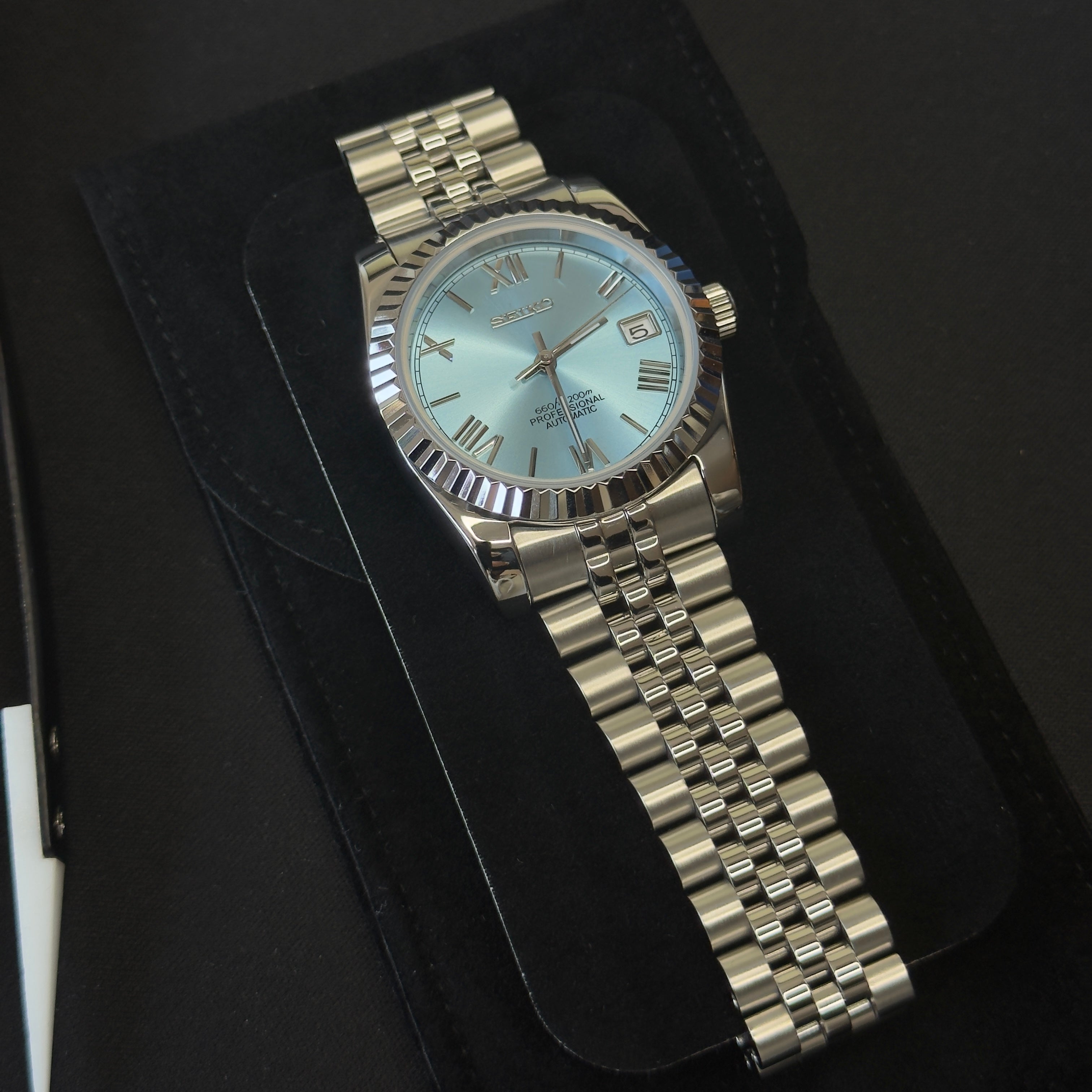 Seiko Datejust Roman Dial Ice Blue