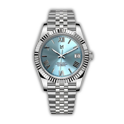 Mod Datejust Roman Dial Ice Blue