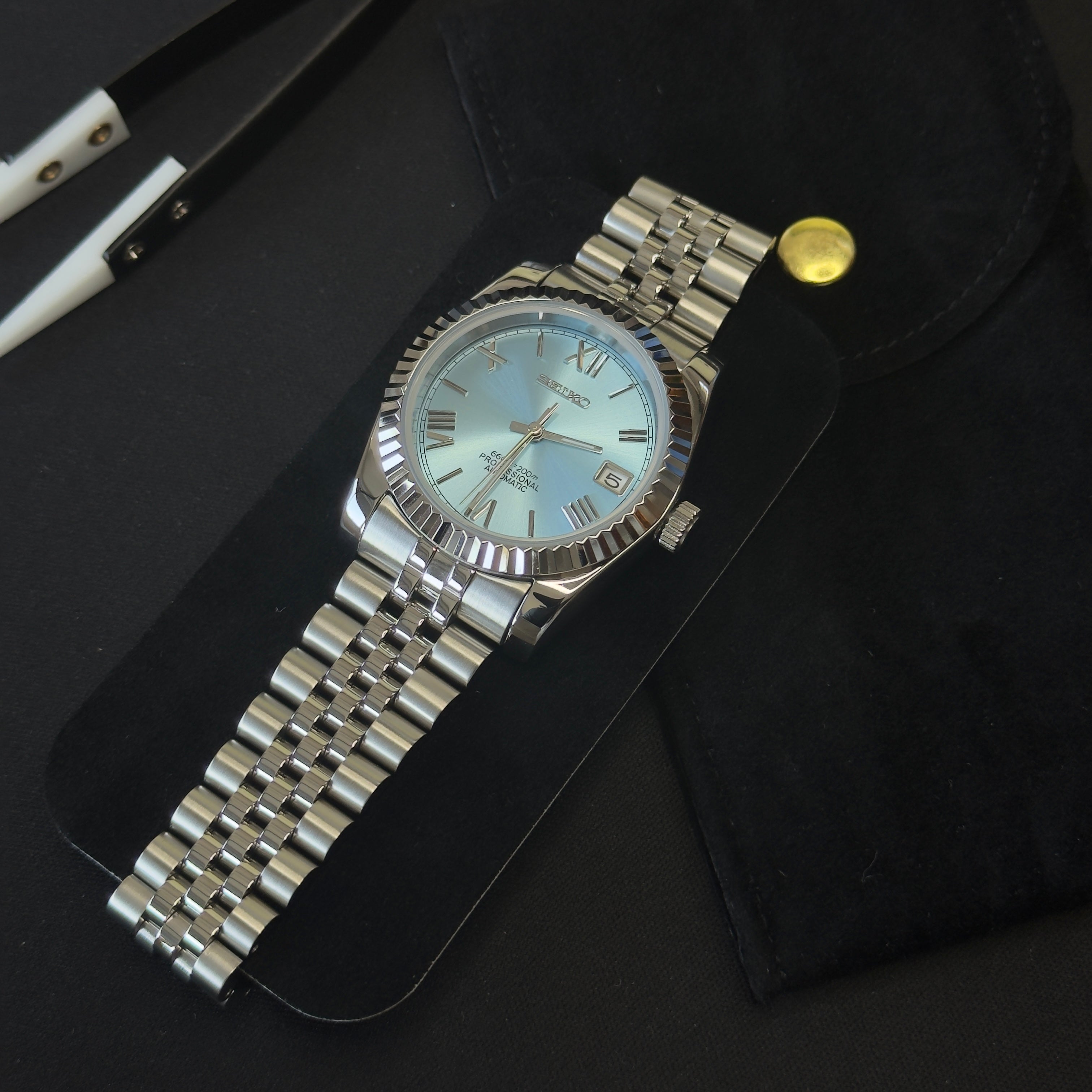 Seiko Datejust Roman Dial Ice Blue