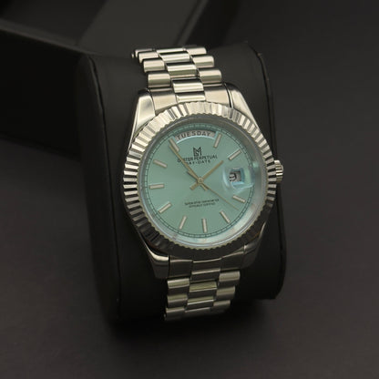 seiko day date ice blue