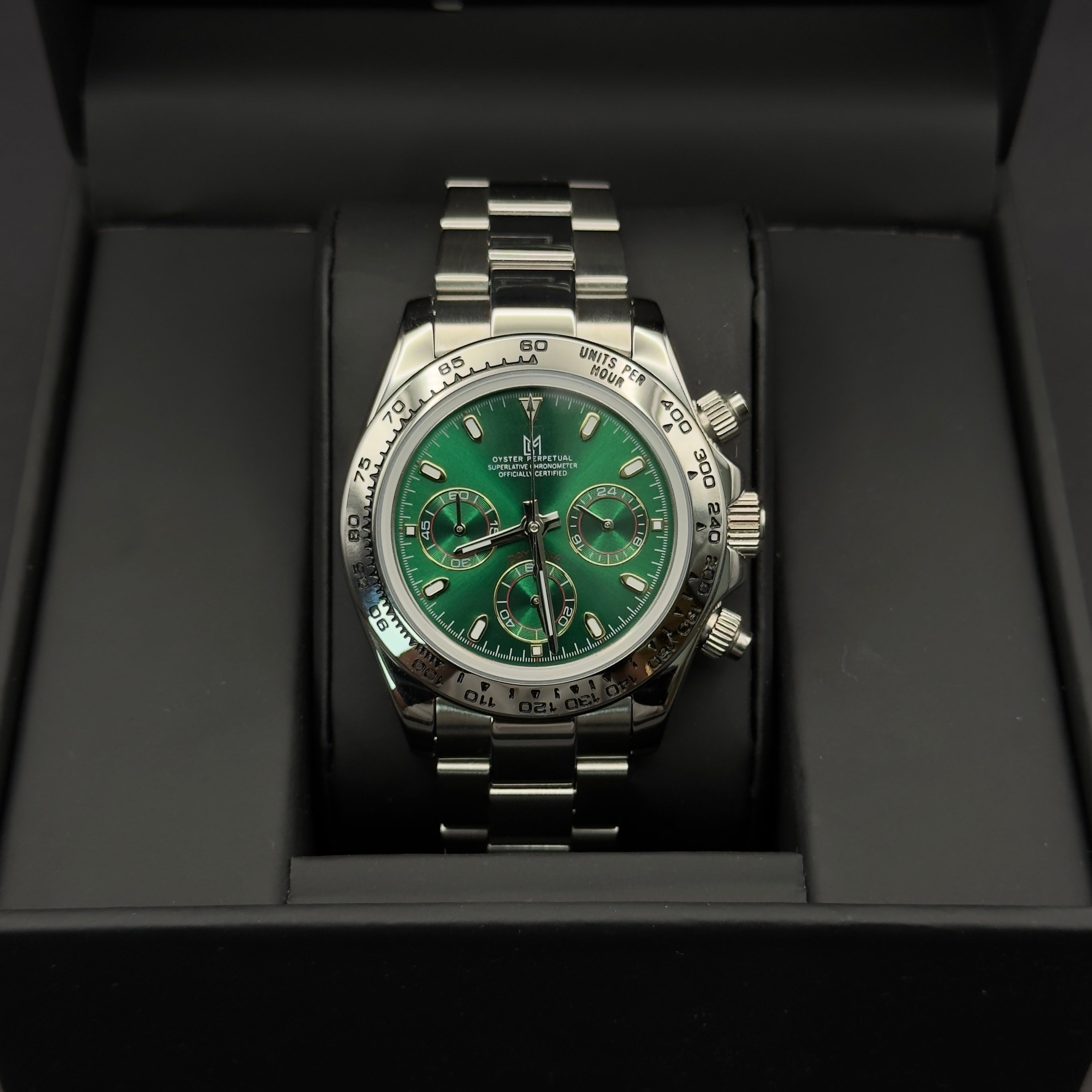 seiko mod daytona green