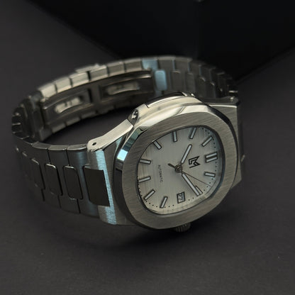 Seiko Mod Nautilus Blanche