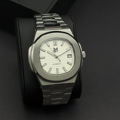 Seiko Mod Nautilus Blanche