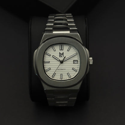 Seiko Mod Nautilus Blanche