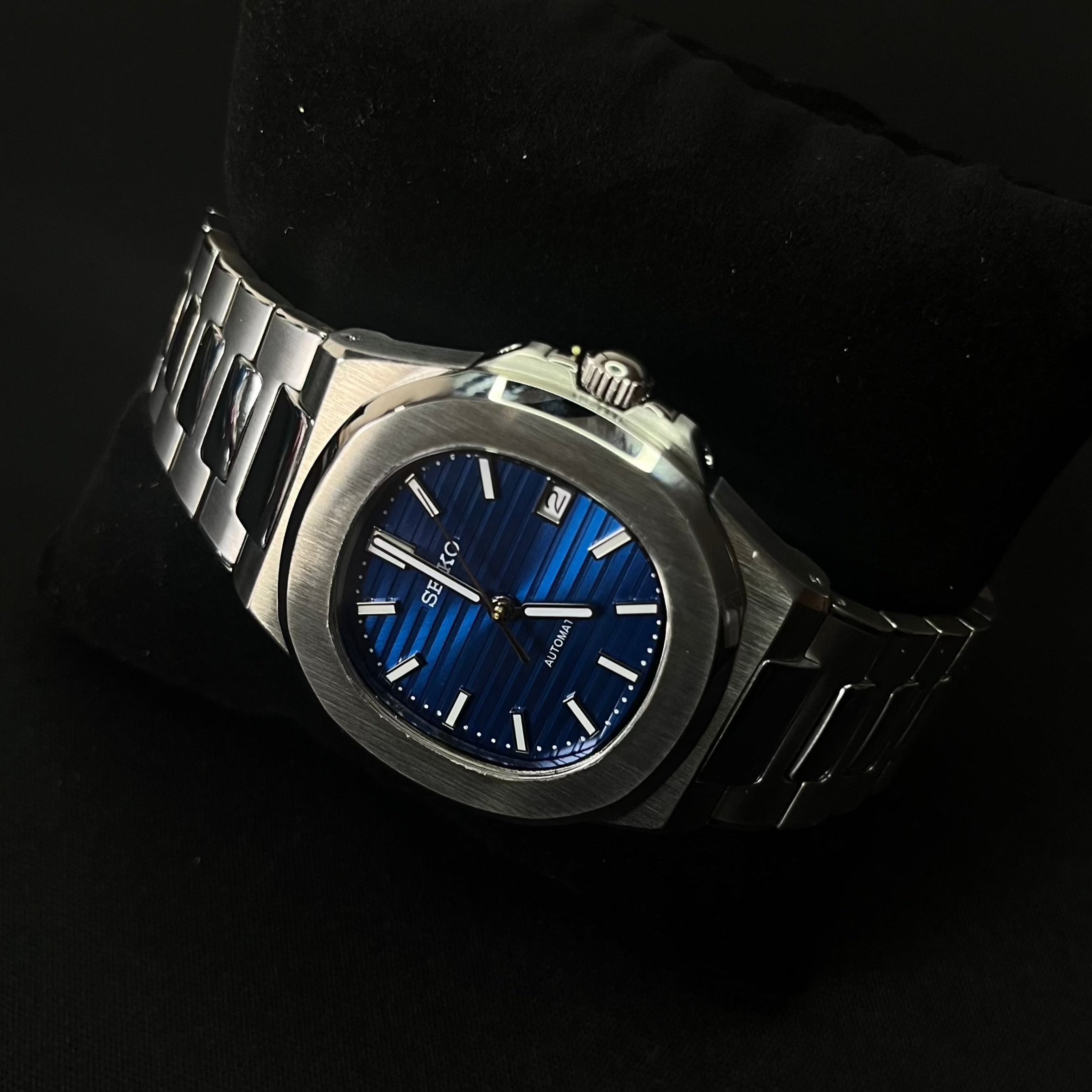 Seiko Mod Nautilus Bleu - Luxury Mods