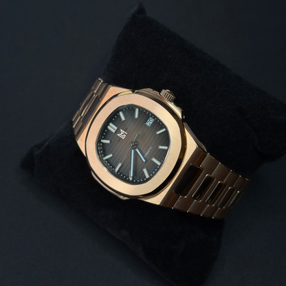 Mod Nautilus Or Rose Marron
