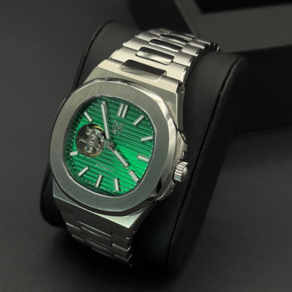 seiko nautilus skeleton green​