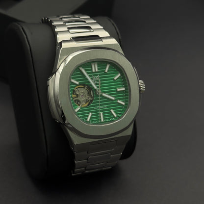 seiko nautilus skeleton green​