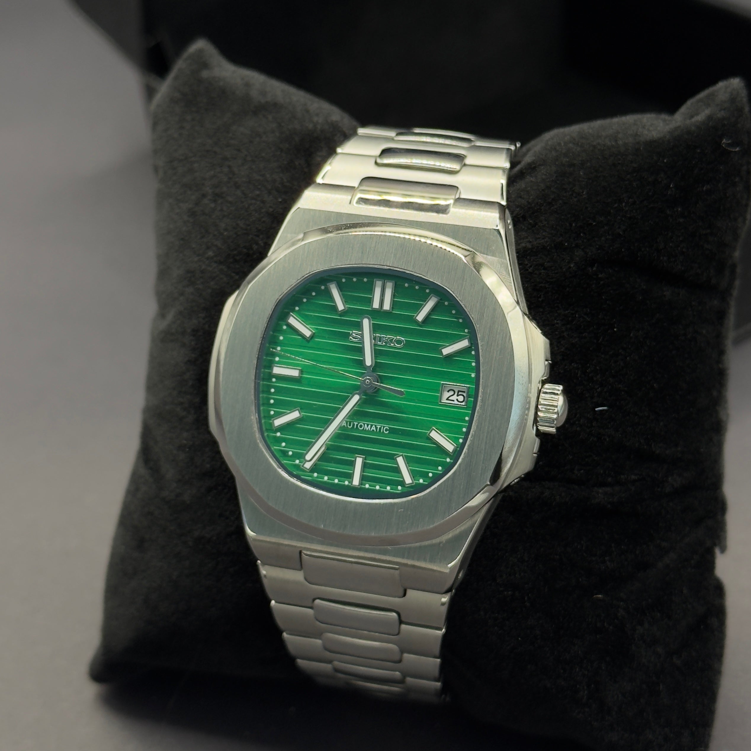 Seiko Mod Nautilus Verte