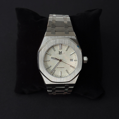 seiko mod royal oak blanche