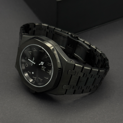 seiko mod royal oak full black​