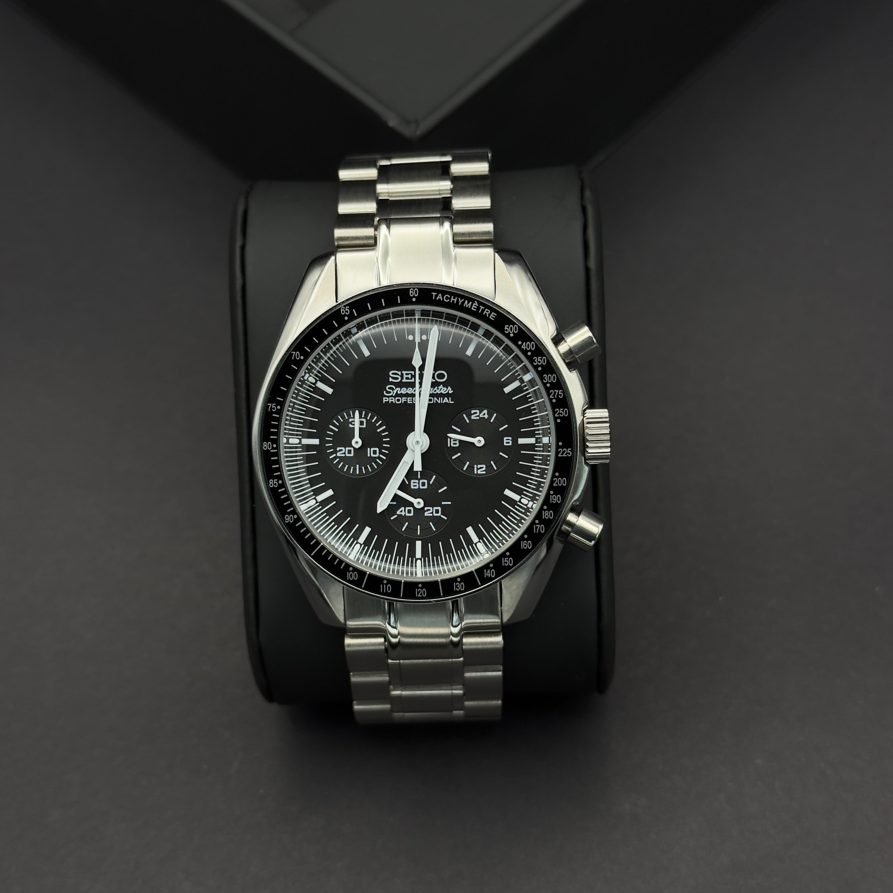 Seiko Mod Speedmaster Noir