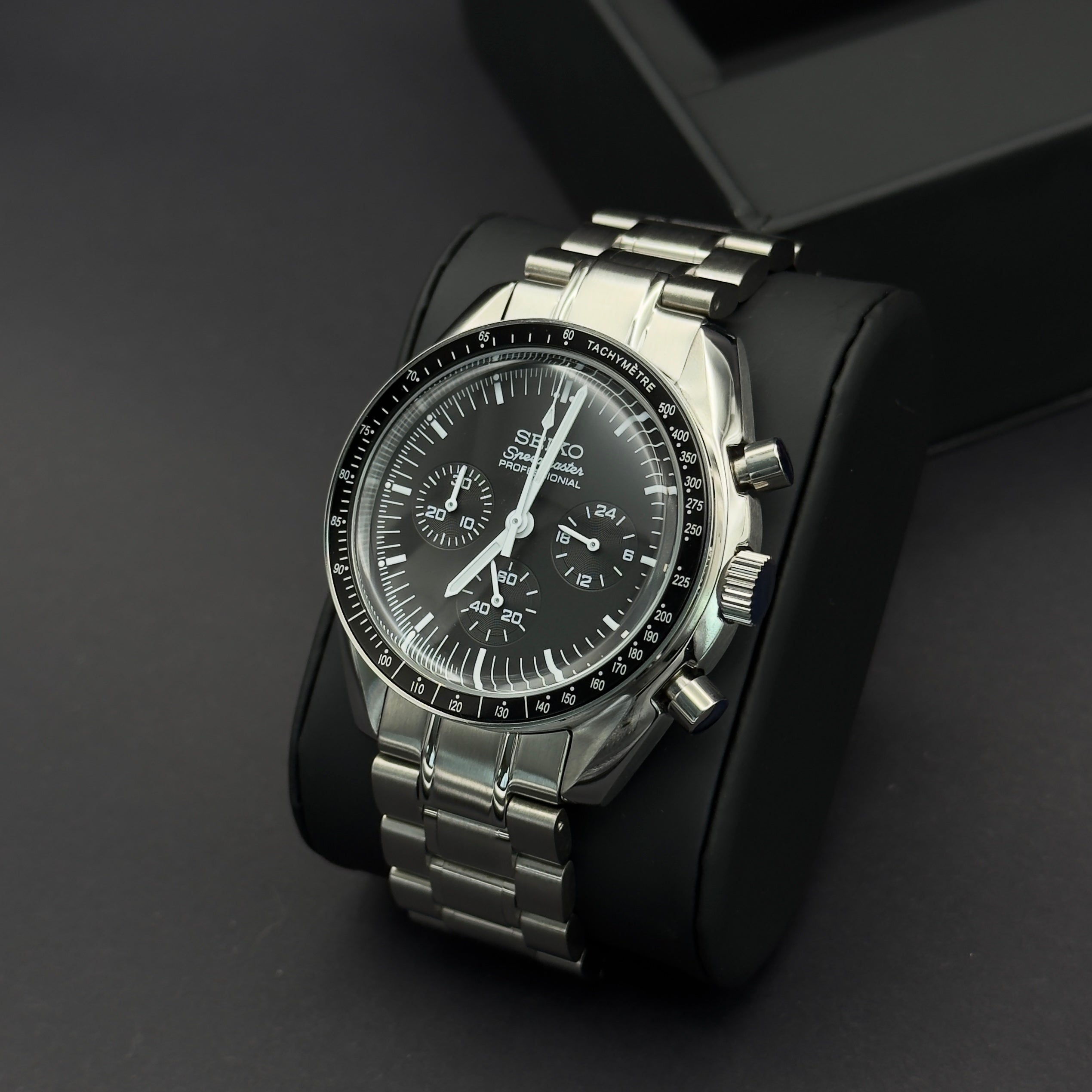 Seiko Mod Speedmaster Noir