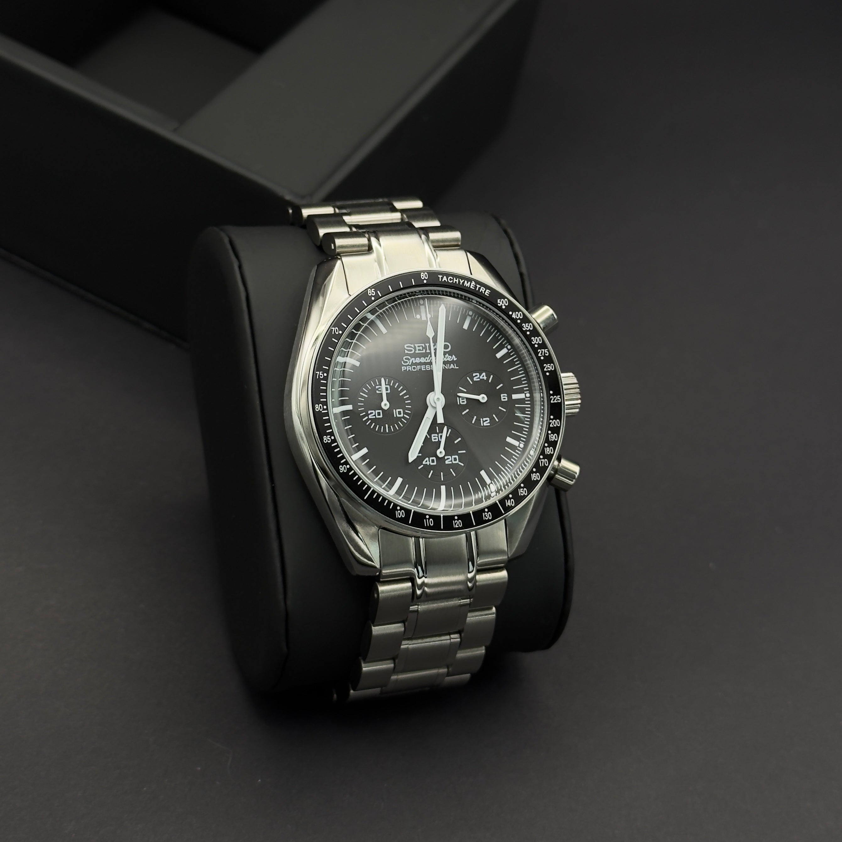 Seiko Mod Speedmaster Noir