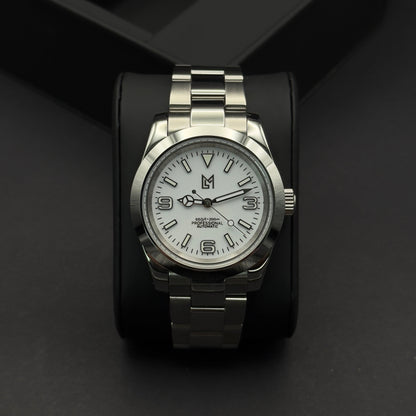 Seiko Mod Oyster Perpetual Explorer Blanc