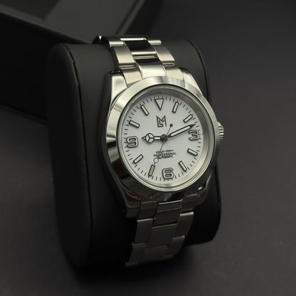 Seiko Mod Oyster Perpetual Explorer Blanc