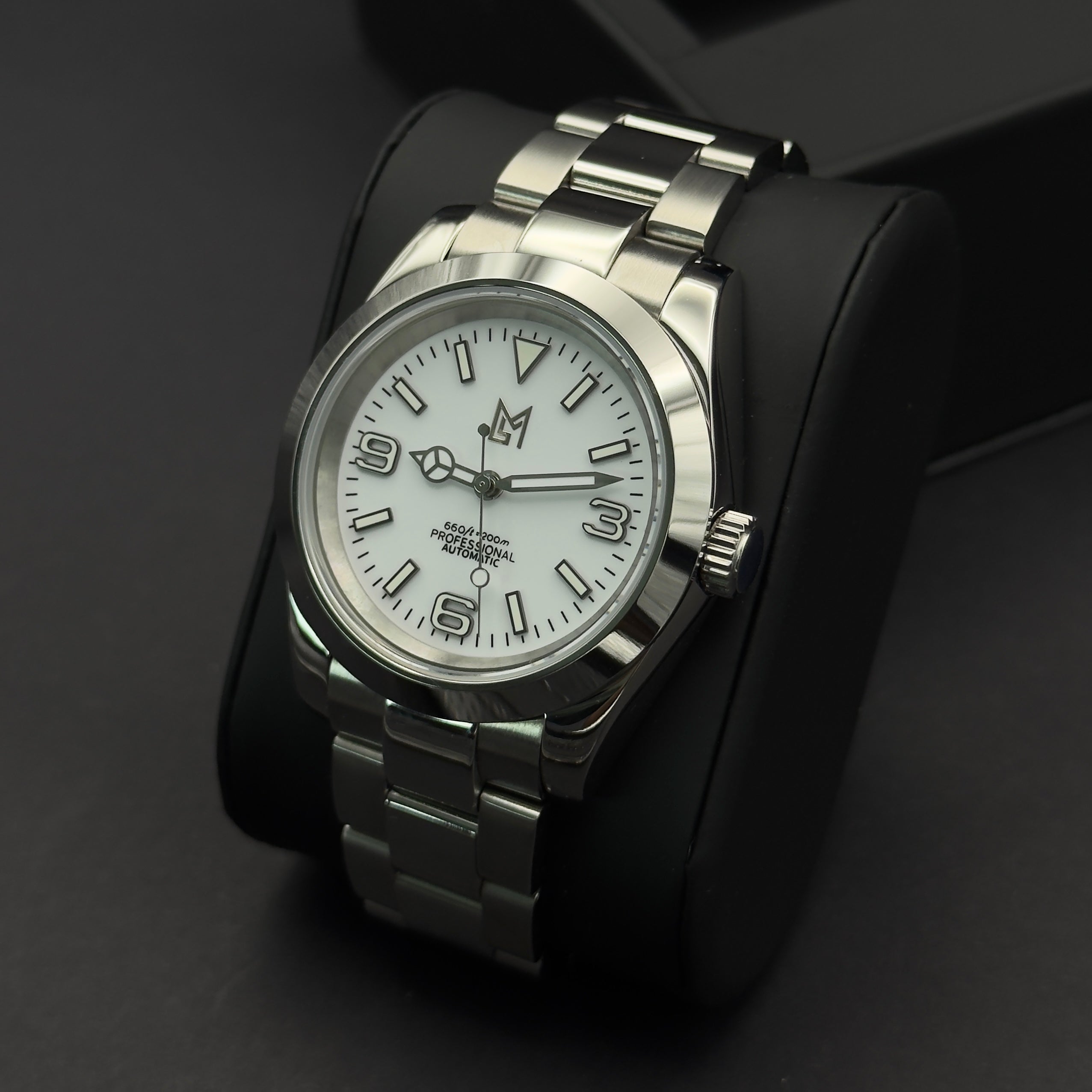 Relógio Oyster Perpetual Mod Explorer Branco - Luxury Mods