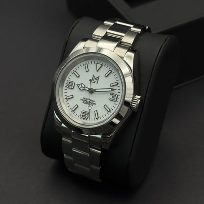 Seiko Mod Oyster Perpetual Explorer Blanc