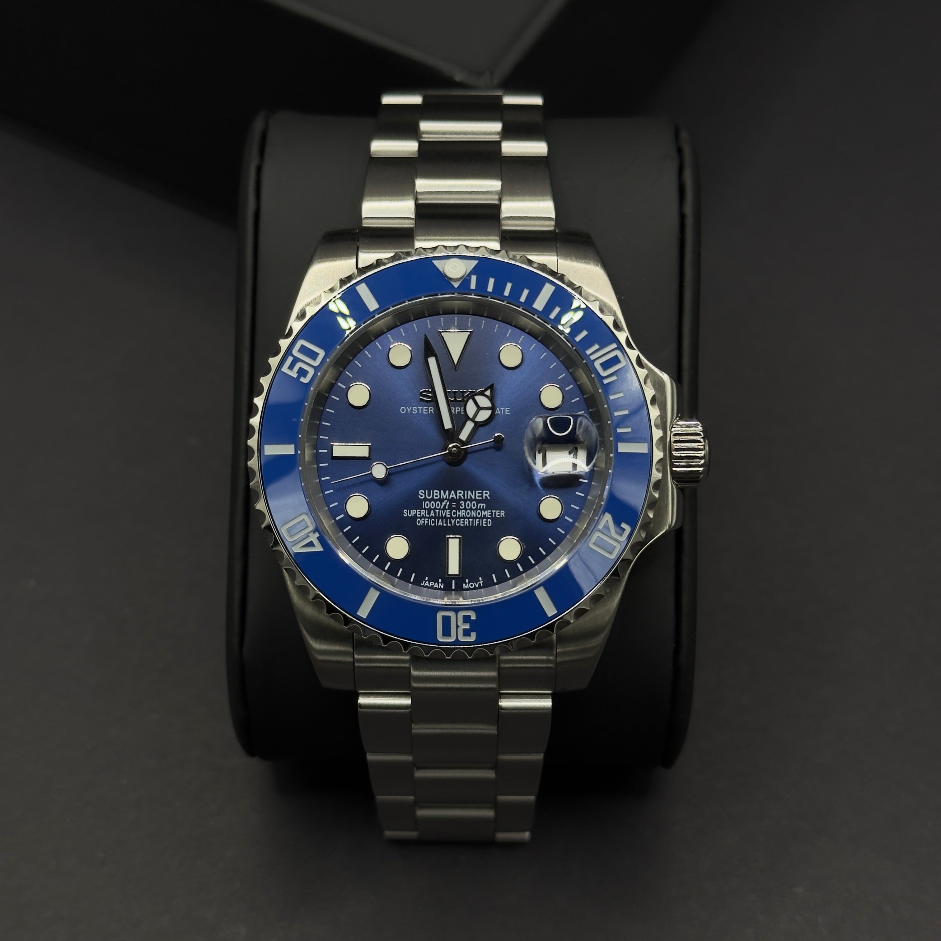 Seiko Submariner Bleu