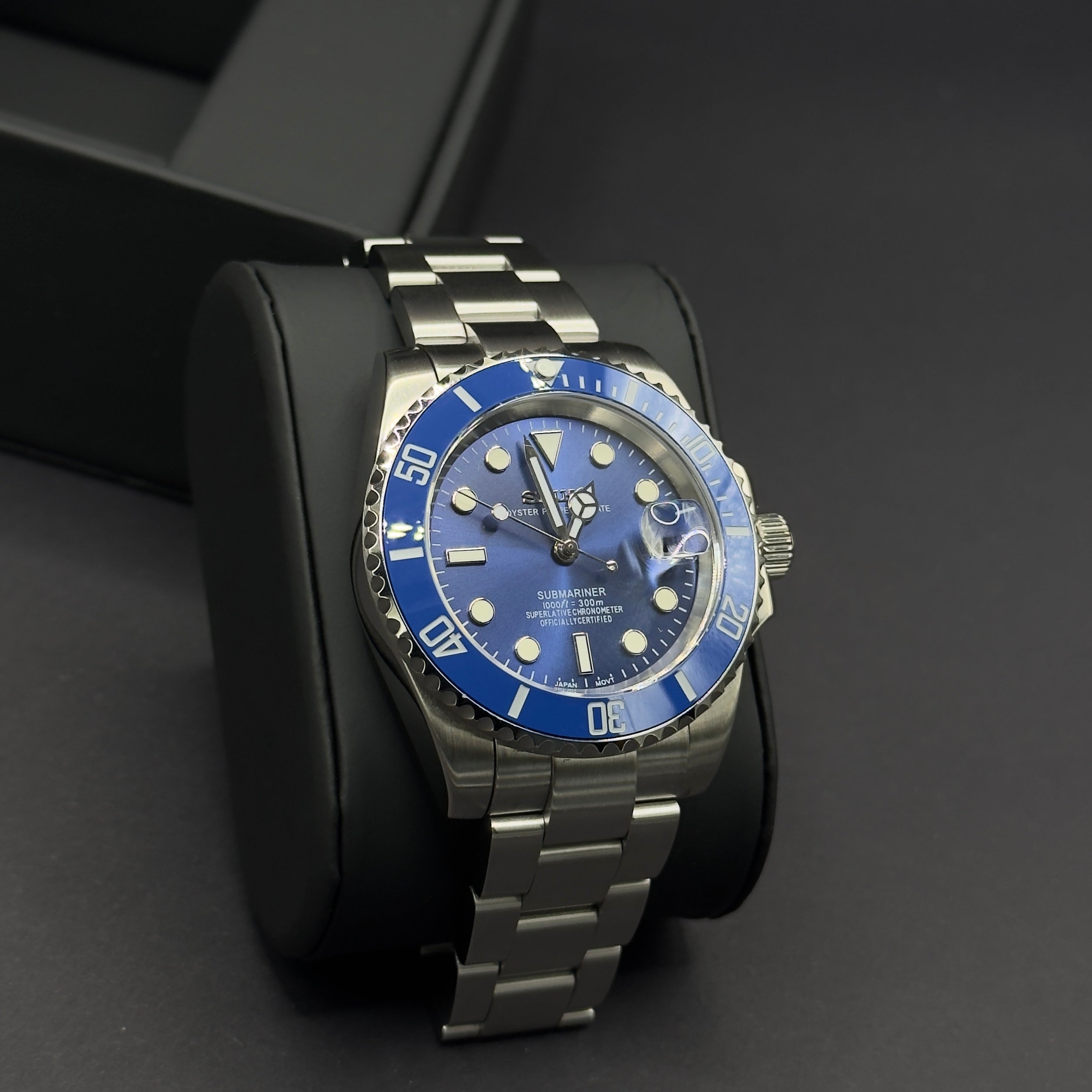 Seiko Submariner Bleu