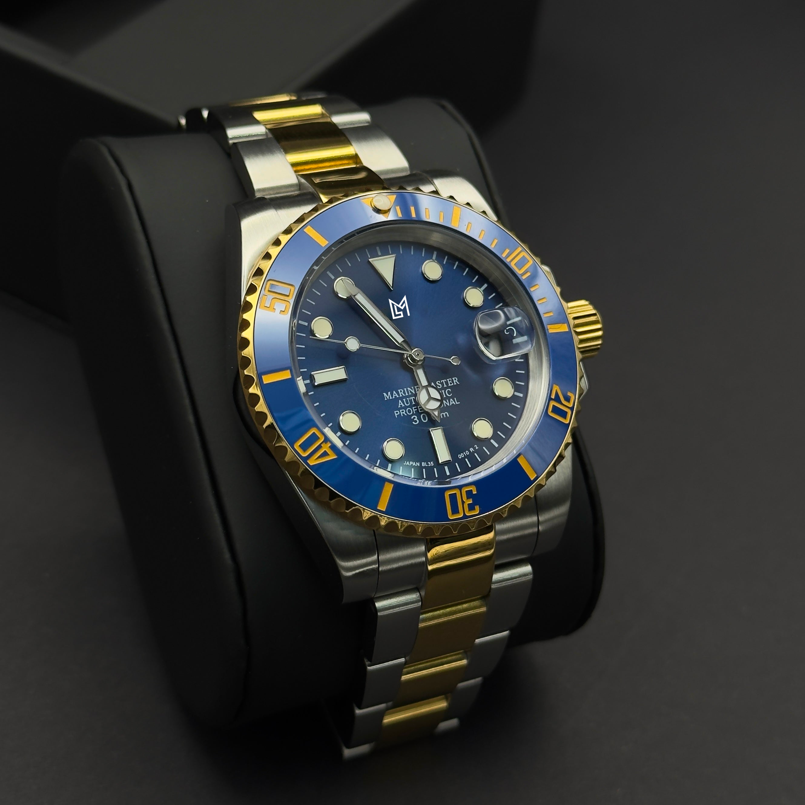 Mod Submariner Bleu et Or