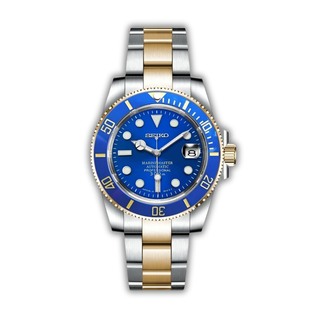 Seiko Submariner Bleu et Or