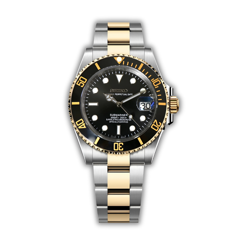 Seiko Submariner Or Acier